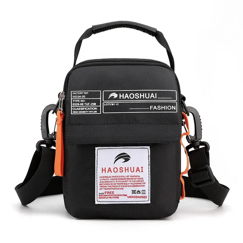 High Quality Nylon Sling Shoulder Messenger Tote Bags Waist Fanny Belt Pack Fashion Casual Men Small Cross Body Top Handle Bag
