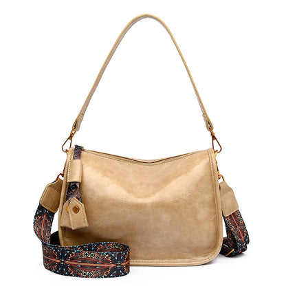 High Quality Oil Wax Leather Shoulder Crossbody Bags For Women 2024 Luxury Brand Ladies Messenger Tote Sac Fashion Women Handbag