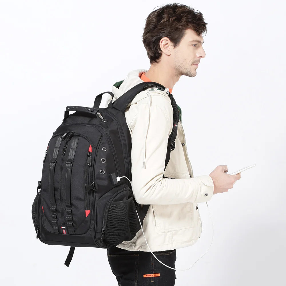 High Quality Outdoor Camping Waterproof Laptop Backpack Men Large Capacity Hiking Travel Bag Man Unisex Mountaineering Climbing