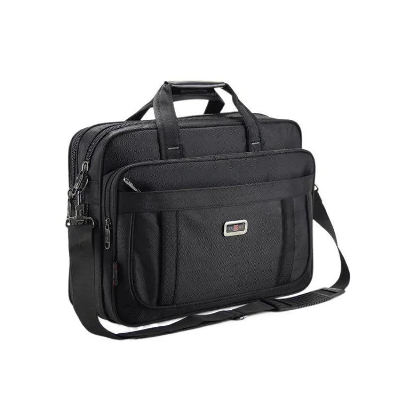 High Quality Oxford Men's Briefcase Large Capacity Handbag 15.6 "Inch Laptop Multifunction Male Shoulder Messenger Bag