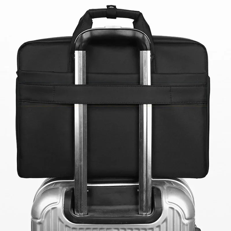 High Quality Oxford Men's Briefcase Large Capacity Handbag Business 15.6 "Inch Laptop Office Male Shoulder Messenger Bag