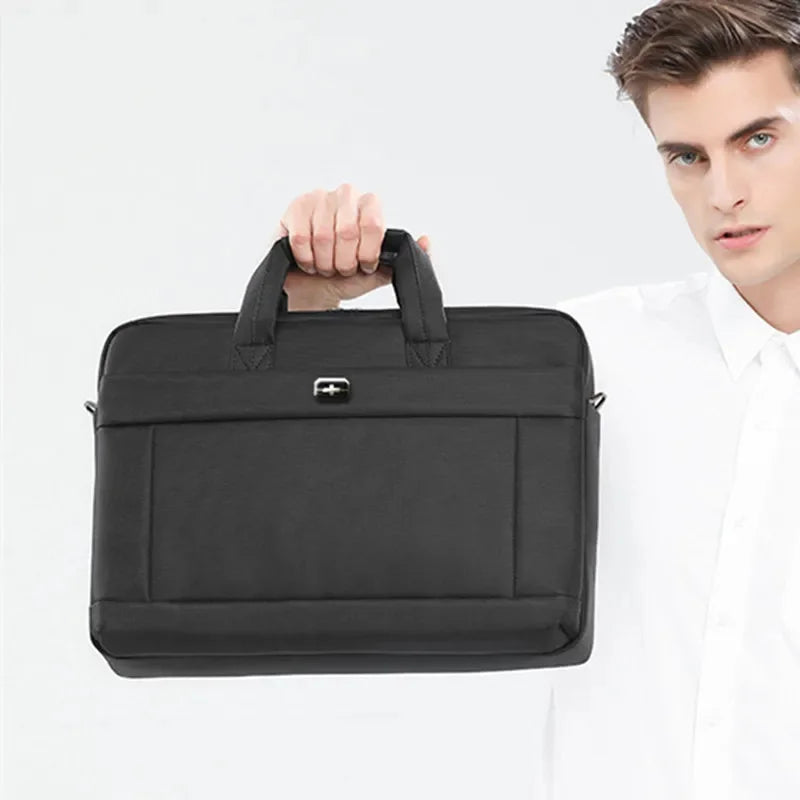 High Quality Oxford Men's Briefcase Large Capacity Handbag Business 15.6 "Inch Laptop Office Male Shoulder Messenger Bag