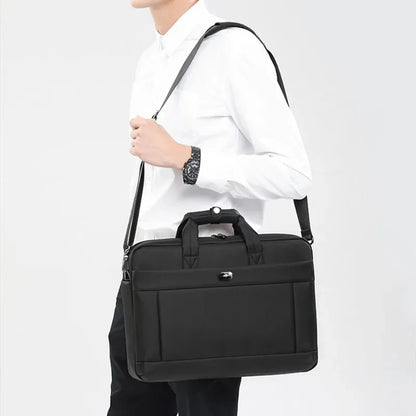 High Quality Oxford Men's Briefcase Large Capacity Handbag Business 15.6 "Inch Laptop Office Male Shoulder Messenger Bag