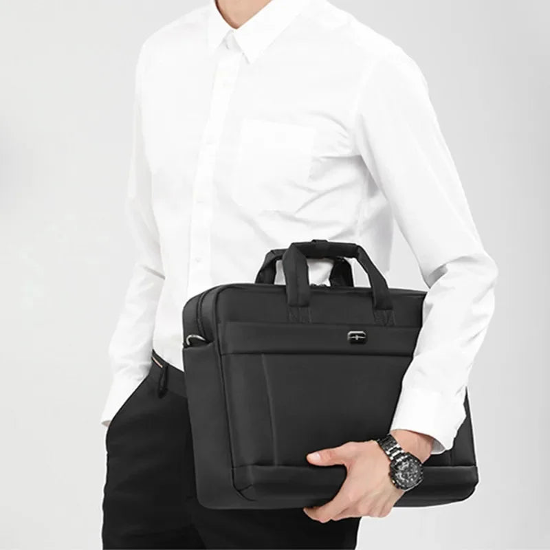 High Quality Oxford Men's Briefcase Large Capacity Handbag Business 15.6 "Inch Laptop Office Male Shoulder Messenger Bag