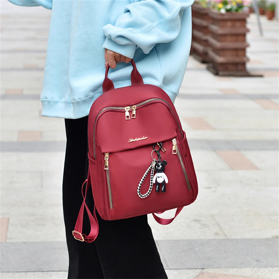 High Quality Oxford Waterproof Large Capacity Backpacks Women Travel Bag Solid Harajuku Student Schoolbag Backpack Unisex Bags