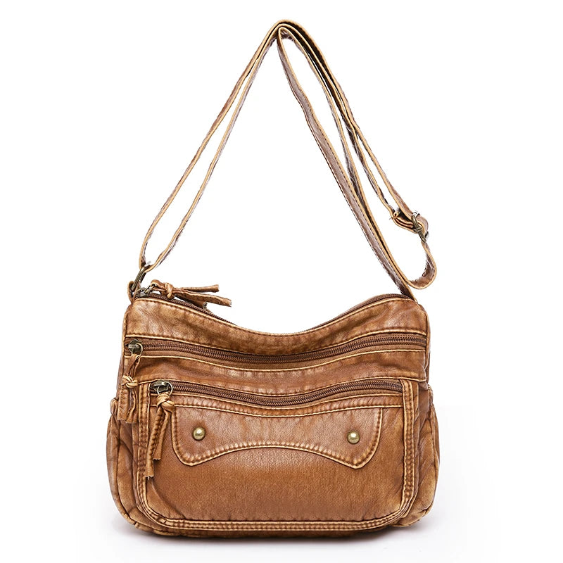 High Quality PU Leather Luxury Women Handbags Purses Designer Retro Shoulder Crossbody Bags for Female 2022 Ladies Messenger Sac