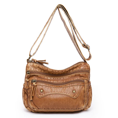 High Quality PU Leather Luxury Women Handbags Purses Designer Retro Shoulder Crossbody Bags for Female 2022 Ladies Messenger Sac