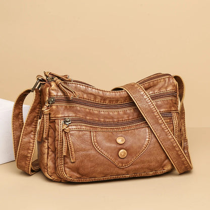 High Quality PU Leather Luxury Women Handbags Purses Designer Retro Shoulder Crossbody Bags for Female 2022 Ladies Messenger Sac