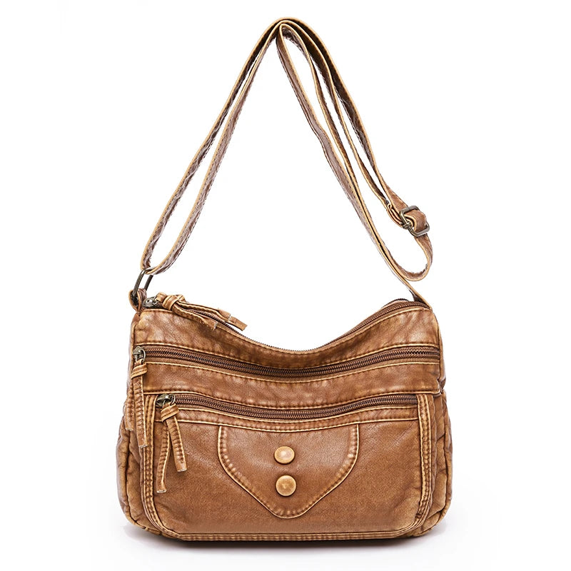 High Quality PU Leather Luxury Women Handbags Purses Designer Retro Shoulder Crossbody Bags for Female 2022 Ladies Messenger Sac
