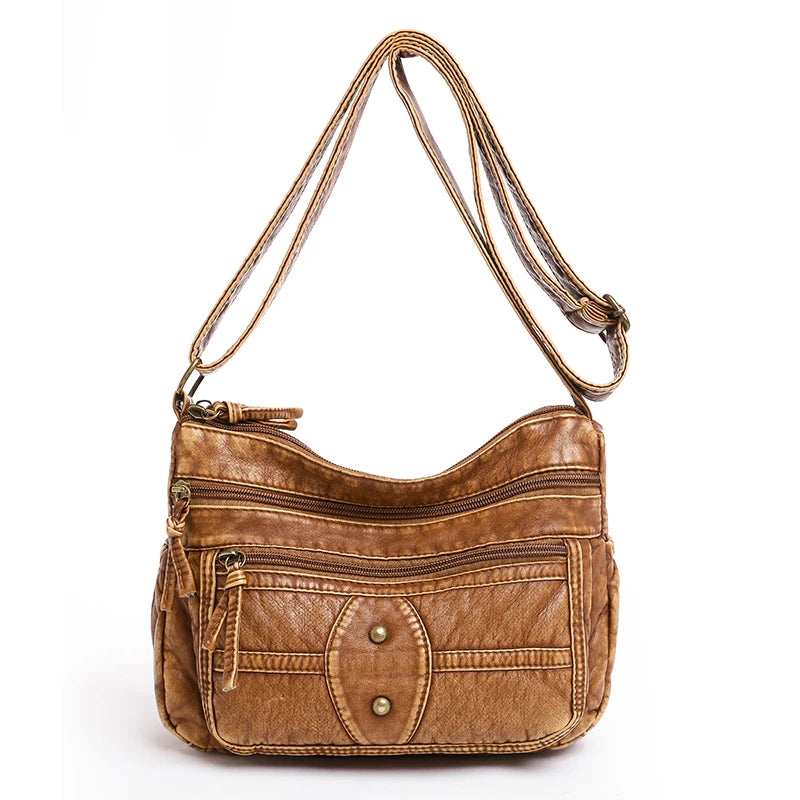 High Quality PU Leather Luxury Women Handbags Purses Designer Retro Shoulder Crossbody Bags for Female 2022 Ladies Messenger Sac