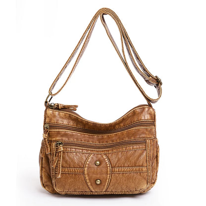 High Quality PU Leather Luxury Women Handbags Purses Designer Retro Shoulder Crossbody Bags for Female 2022 Ladies Messenger Sac