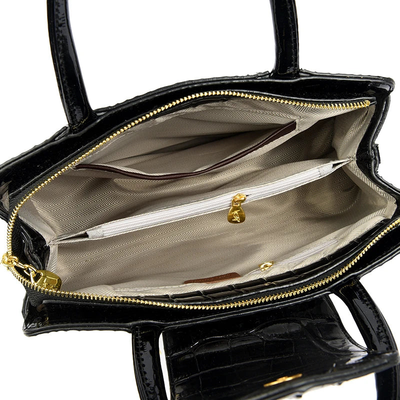 High Quality Patent Leather Shoulder Crossbody Bag for Women 2023Large Capacity Women's Handbag Luxury Female Messenger Tote Sac