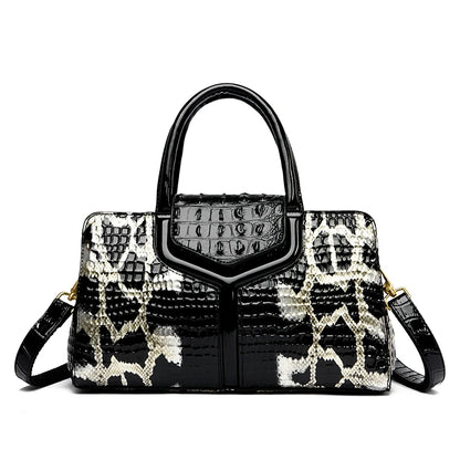 High Quality Patent Leather Shoulder Crossbody Bag for Women 2023Large Capacity Women's Handbag Luxury Female Messenger Tote Sac