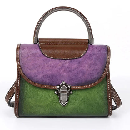 High Quality Real Cowhide Women Messenger Shoulder Tote Female Pouch Vintage Luxury Genuine Leather Cross Body Bags Handbag