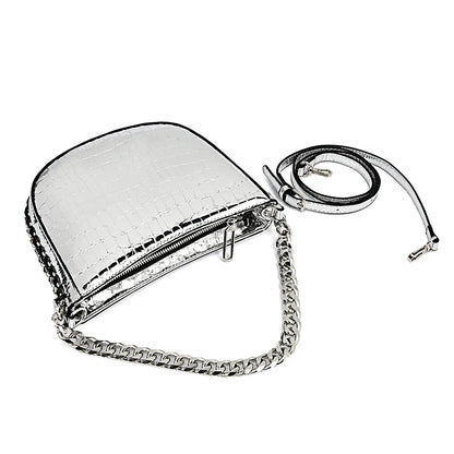 High Quality Rivet Patent Leather Shoulder Crossbody Bag For Women 2023 Luxury Women's Handbag Fashion Female Messenger Tote Sac