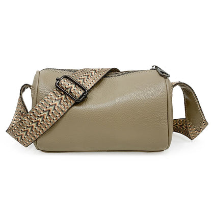 High Quality Soft Genuine Leather Women Shoulder Bag Women's Bag Solid Color Cow Leather Ladies Handbag Female Crossbody Bag Sac