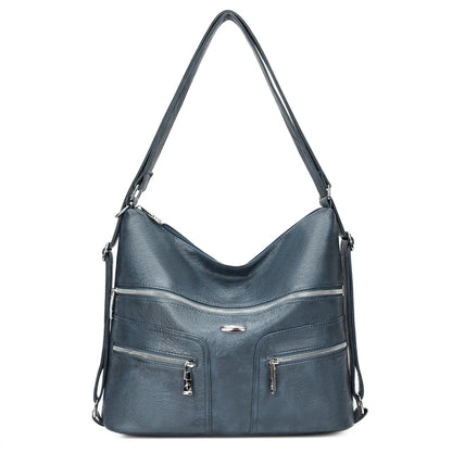 High Quality Soft Leather Backpack Women Shoulder Crossbody Bags Multifunction Travel Bookbag for Female Ladies Rucksack Mochila