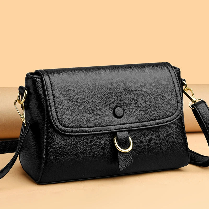 High Quality Soft Leather Handbag Women Luxury Purses Female Bag Designer Brand Ladies Shoulder Crossbody Bag 2023 Sac A Main