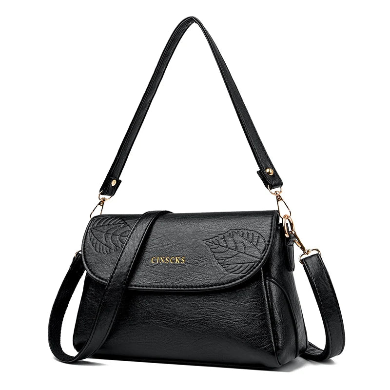 High Quality Soft Leather Handbags Women Luxury Purses Female Bag Designer Ladies Shoulder Crossbody Bags 2023 Tote Sac A Main