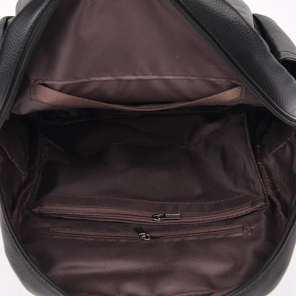 High Quality Soft Leather Ladies Backpack Fashion Crocodile Pattern Women's School Bag Solid Color Retro Casual Travel Backpacks
