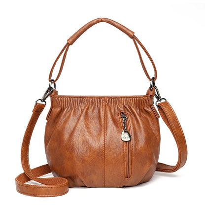 High Quality Soft Leather Shoulder Crossbody Bags For Women 2023 Designer Ladies Handbags Bucket bag Female Messenger Tote Sac
