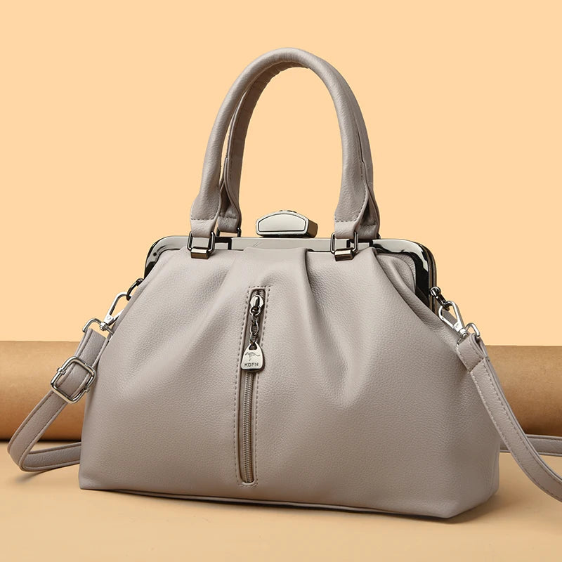 High Quality Soft Leather Shoulder Crossbody Bags For Women 2023 Luxury Large Capacity Women Handbags Female Messenger Tote Sac