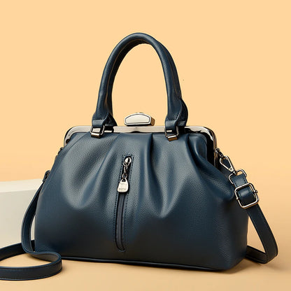 High Quality Soft Leather Shoulder Crossbody Bags For Women 2023 Luxury Large Capacity Women Handbags Female Messenger Tote Sac