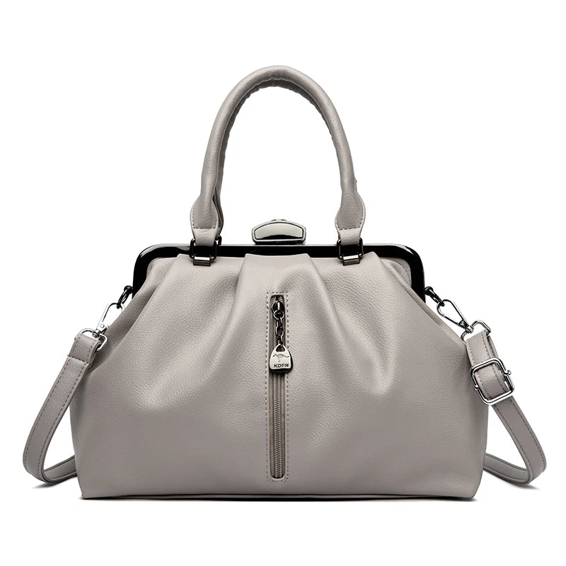 High Quality Soft Leather Shoulder Crossbody Bags For Women 2023 Luxury Large Capacity Women Handbags Female Messenger Tote Sac