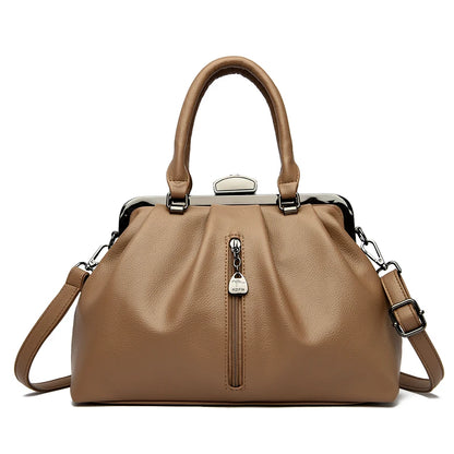 High Quality Soft Leather Shoulder Crossbody Bags For Women 2023 Luxury Large Capacity Women Handbags Female Messenger Tote Sac