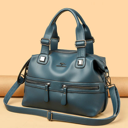 High Quality Soft Leather Shoulder Crossbody Bags For Women Large Capacity Luxury Bag Brand Designer Casual Handbag Sac A Main