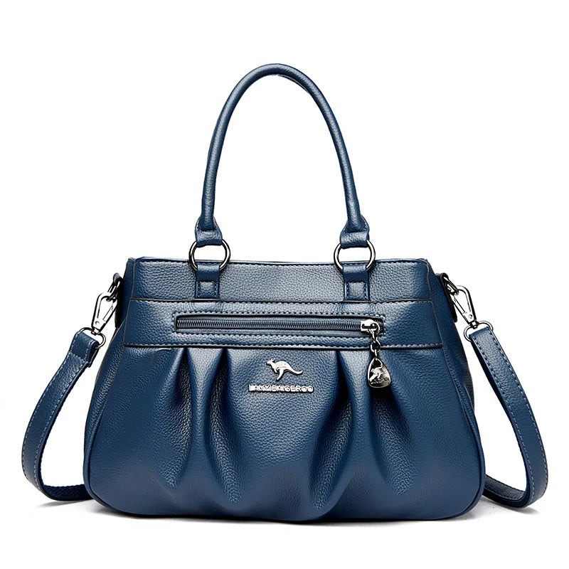 High Quality Soft Leather Shoulder Crossbody Bags For Women Large Capacity Luxury Bag Brand Designer Casual Handbag Sac A Main
