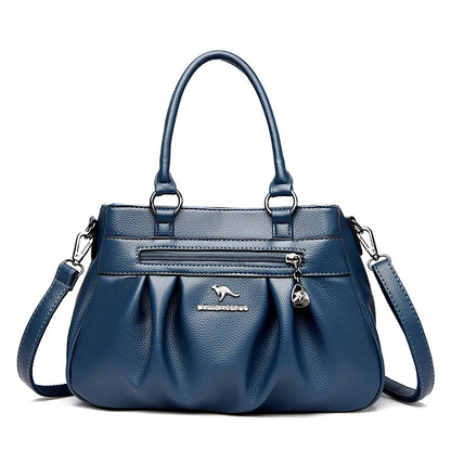 High Quality Soft Leather Shoulder Crossbody Bags For Women Large Capacity Luxury Bag Brand Designer Casual Handbag Sac A Main