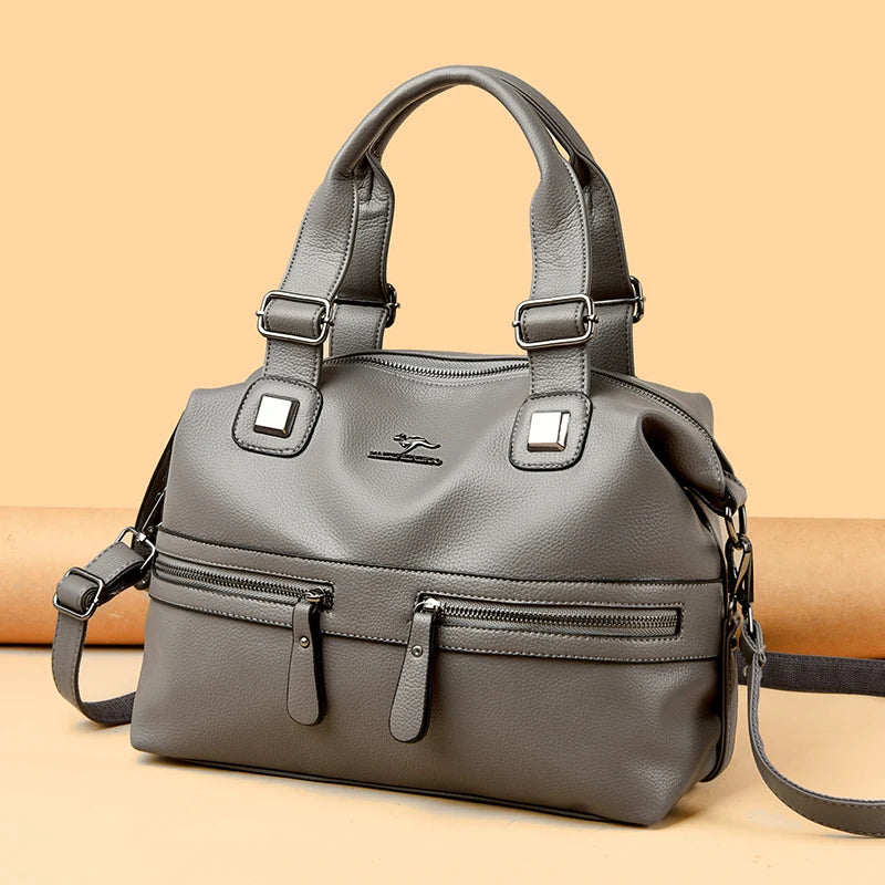 High Quality Soft Leather Shoulder Crossbody Bags For Women Large Capacity Luxury Bag Brand Designer Casual Handbag Sac A Main