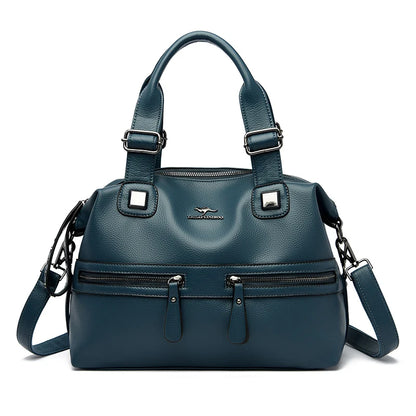 High Quality Soft Leather Shoulder Crossbody Bags For Women Large Capacity Luxury Bag Brand Designer Casual Handbag Sac A Main