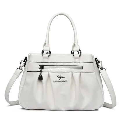 High Quality Soft Leather Shoulder Crossbody Bags For Women Large Capacity Luxury Bag Brand Designer Casual Handbag Sac A Main