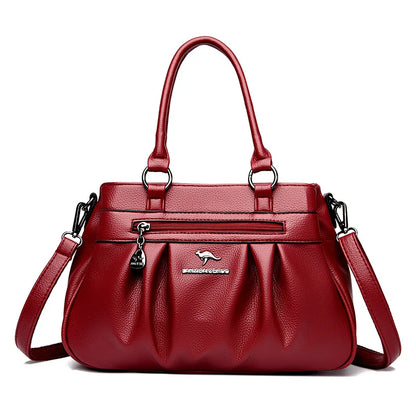 High Quality Soft Leather Shoulder Crossbody Bags For Women Large Capacity Luxury Bag Brand Designer Casual Handbag Sac A Main