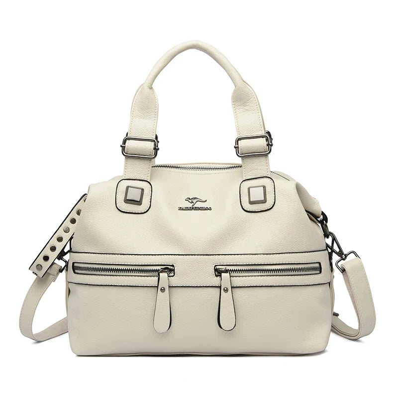High Quality Soft Leather Shoulder Crossbody Bags For Women Large Capacity Luxury Bag Brand Designer Casual Handbag Sac A Main