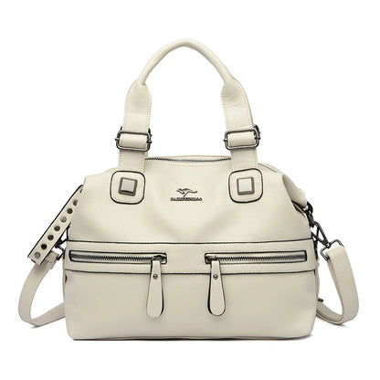 High Quality Soft Leather Shoulder Crossbody Bags For Women Large Capacity Luxury Bag Brand Designer Casual Handbag Sac A Main