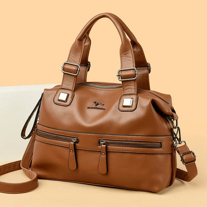 High Quality Soft Leather Shoulder Crossbody Bags For Women Large Capacity Luxury Bag Brand Designer Casual Handbag Sac A Main