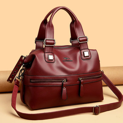High Quality Soft Leather Shoulder Crossbody Bags For Women Large Capacity Luxury Bag Brand Designer Casual Handbag Sac A Main