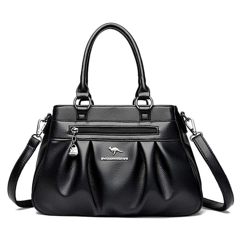 High Quality Soft Leather Shoulder Crossbody Bags For Women Large Capacity Luxury Bag Brand Designer Casual Handbag Sac A Main