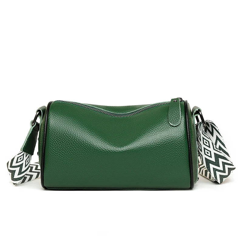 High Quality Solid Color Cow Leather Female Messenger Bag Ladies Handbags 100% Genuine Leather Shoulder Crossbody Bags For Women