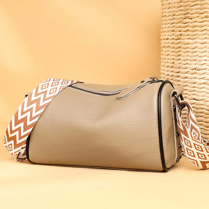 High Quality Solid Color Cow Leather Female Messenger Bag Ladies Handbags 100% Genuine Leather Shoulder Crossbody Bags For Women