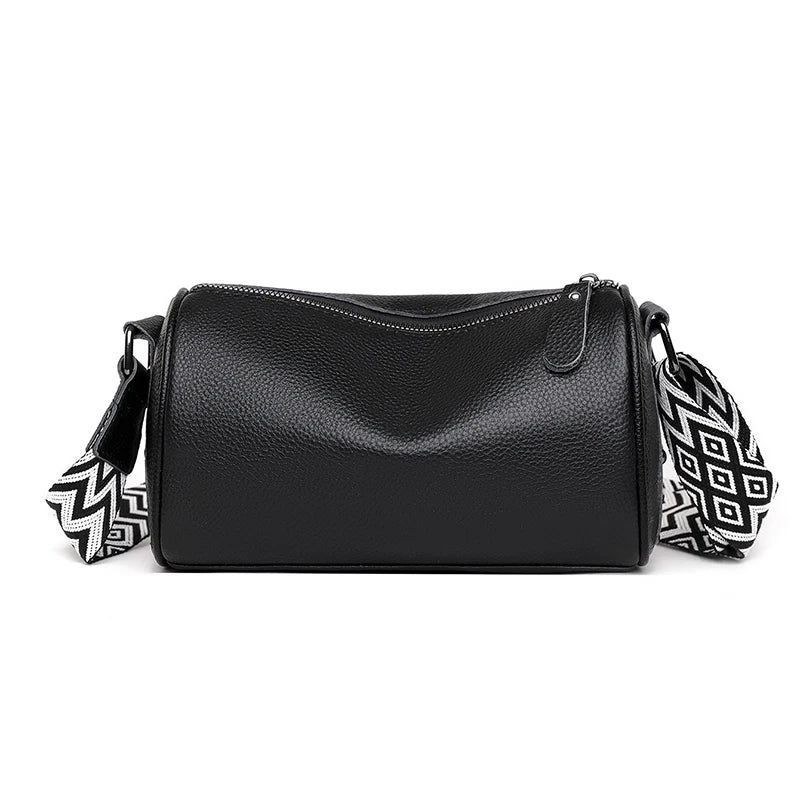 High Quality Solid Color Cow Leather Female Messenger Bag Ladies Handbags 100% Genuine Leather Shoulder Crossbody Bags For Women