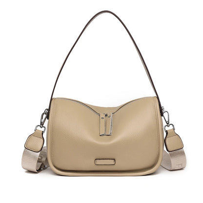 High Quality Solid Color Cowhide Female Messenger Tote Sac Luxury Genuine Leather Women Handbag Shoulder Crossbody Bag For Women