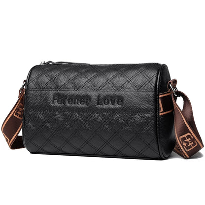 High Quality Solid Color Genuine Leather Women Shoulder Crossbody Bag 2022 Cow Leather Ladies Handbag Large Female Messenger Sac