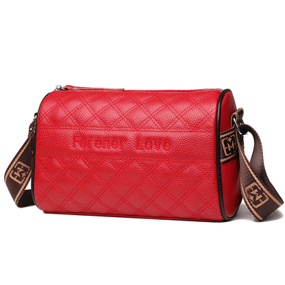High Quality Solid Color Genuine Leather Women Shoulder Crossbody Bag 2022 Cow Leather Ladies Handbag Large Female Messenger Sac
