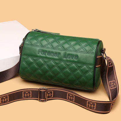 High Quality Solid Color Genuine Leather Women Shoulder Crossbody Bag 2022 Cow Leather Ladies Handbag Large Female Messenger Sac