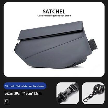 High Quality Trend Men's Large Chest Pack Waterproof Multifunction Shoulder Bags Daily Sport Cycling Male Crossbody Sling Bag