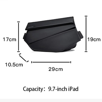 High Quality Trend Men's Large Chest Pack Waterproof Multifunction Shoulder Bags Daily Sport Cycling Male Crossbody Sling Bag